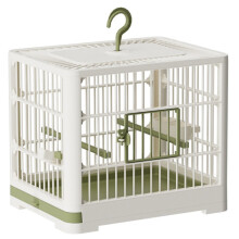 1pc Birdcage Parrot Villa Cage Large Space for Breathability Outdoor Portable Bird Walking Artifact with Feeder B