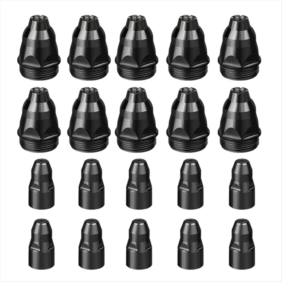 10Set 1.5Mm P80 Plasma Consumables Electrode Nozzle Cutting Torch Cutting Machine Cutting Nozzle Accessories 4851916249344