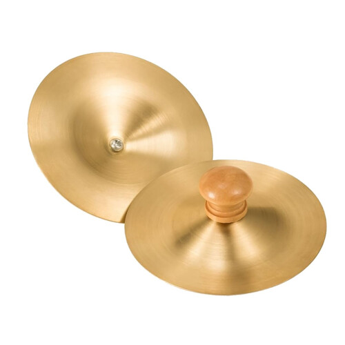 Conjunto de 2 címbalos de dedo profissionais em cobre, 3,5 polegadas, mini percussão para dança do ventre e apresentações ao vivo.