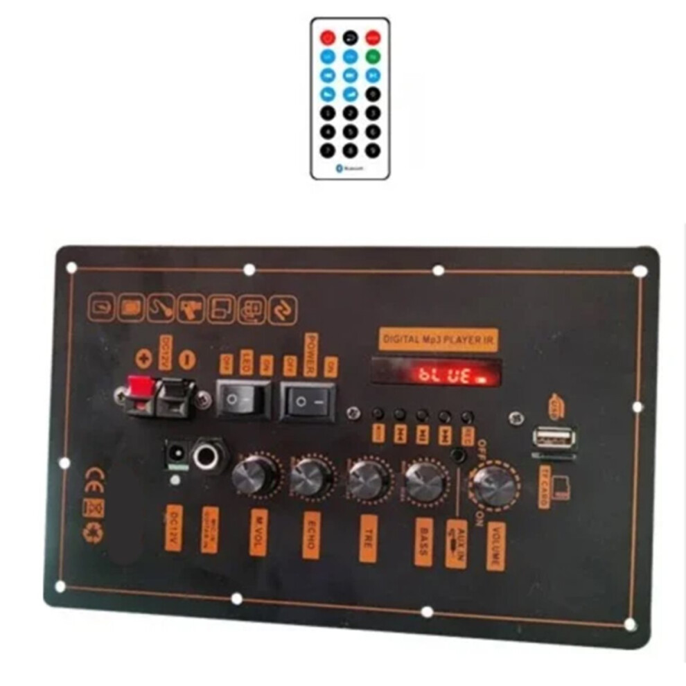 7.4V-805 Bluetooth Amplifier Board 25W+25W Bluetooth5.0 Dual Channel Support Aux Usb For Car Home Theater Diy Amplifier 4851916298922