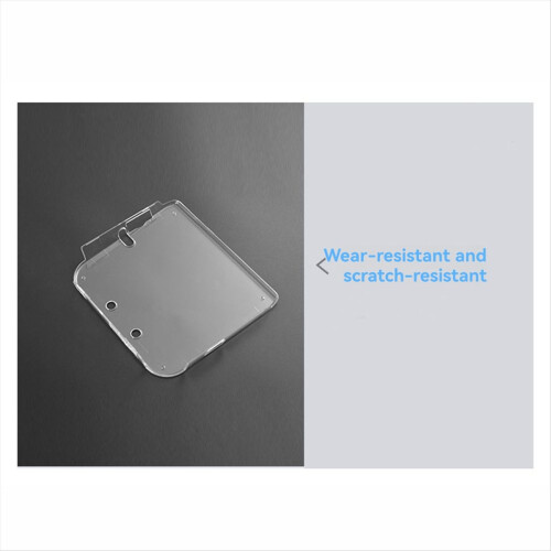 Capa protetora transparente para console de jogos 2DS Crystal Shell, resistente a arranhões. 1