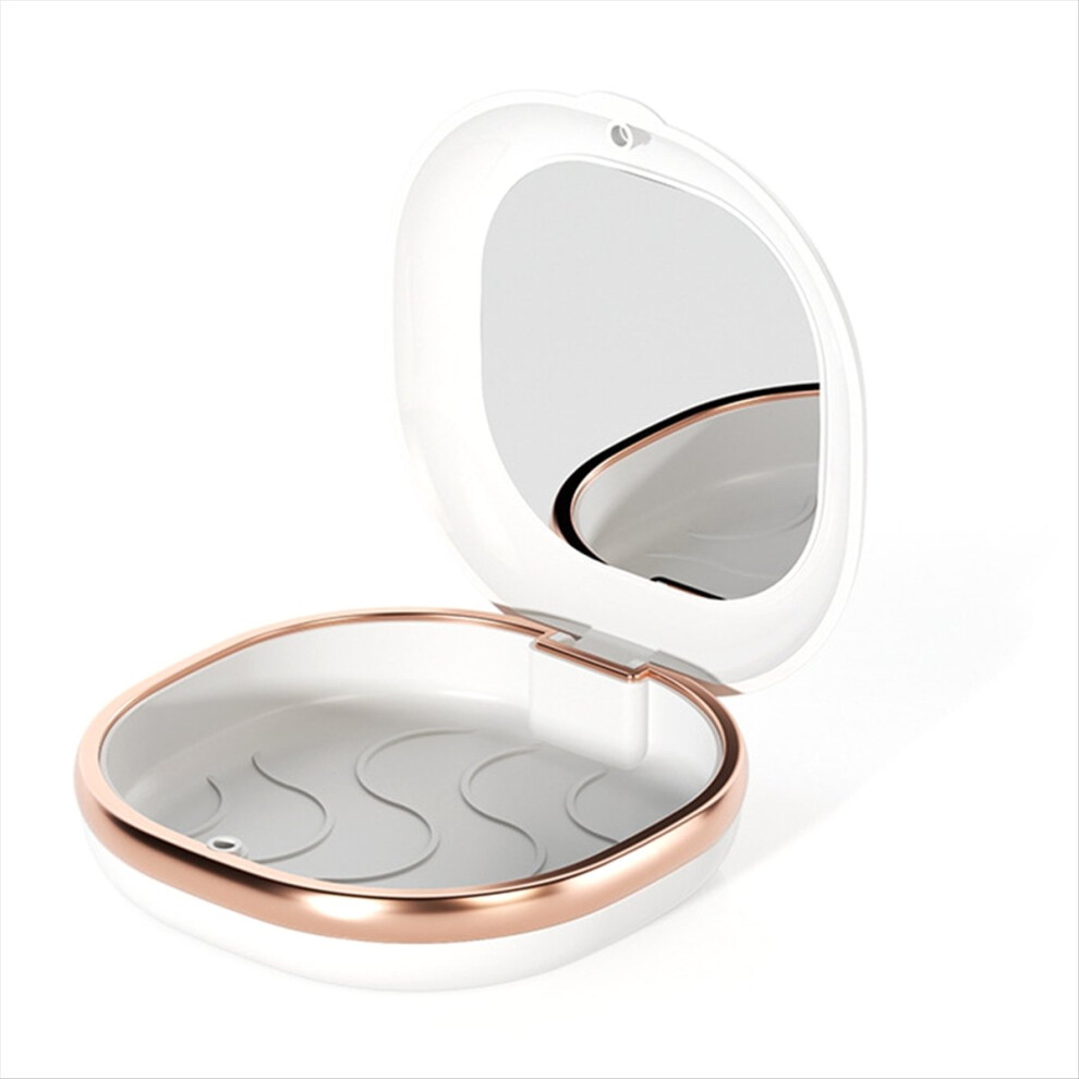 Braces Case With Mirror Dental Retainer Box Case Magnetic Aligner Mouth Guard Container For Travel False Denture Box,A 4851916245599