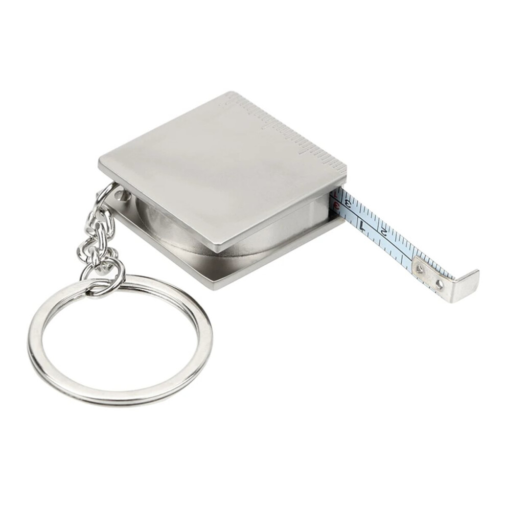 Diy Hand Gauging Key Ring Pull Ruler Tape Measure Keychain Measuring Tools Retractable Ruler Measure Range 70-80Cm 4851916211037