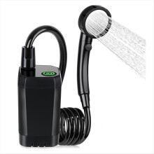 Tragbare elektrische Outdoor-Dusche mit langer Akkulaufzeit, ideal für Camping, Strand, Baustelle und Haushalt
