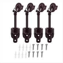 Kit de 4 piezas de repuesto para parasoles con amarres reforzados y tapas de extremo con anillas para persianas y cortinas enrollables de exterior.