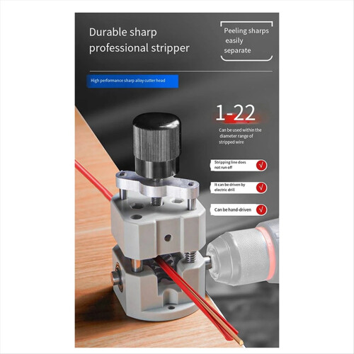 Manual Wire Stripping Powered Wire Stripper Machine, Copper Wire Stripper, Drill Wire Stripper, Electric Wire Stripp 1