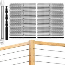 Swage Lag Screws for Cable Railing-1/8" Cable Railing Hardware Kit, Left and Right Handed Thread for Post Railing System