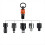 1/2 3/8 Inch Keychain Socket Hexagonal Shank Drill Bit Holder for Impact Drill Nut Driver Carabiner Socket Extension 2