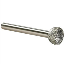 1 Ponta Montada 10-25mm Cabeça Esférica Côncava para Moagem de Jade, Âmbar, Pedra e Cera de Abelha 6x14mm