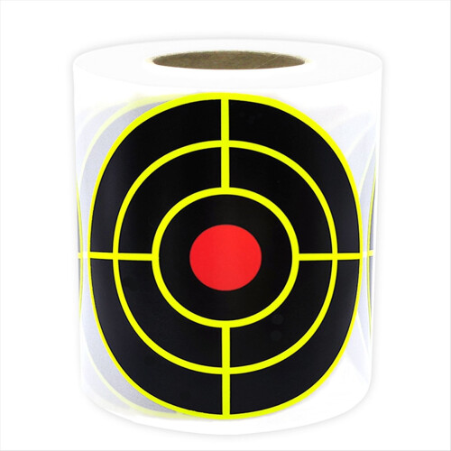 200Pcs Self Adhesive Target Sticker 7.6cm Splatter Splash Amp Reactive Practice Training Stickers