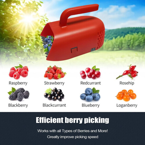 Berry Picker Ergonomic Berry Pick Rake Plastic Handle Picking Tool Blueberry Collection with Ergonomic Handle 2
