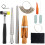 Ring Sizer Measuring Tool Set, 12 Pcs Ring Mandrel, Ring Sizer, Rubber Hammer, Plastic Ring Sizer Gauge, Wood Ring Clamp 1