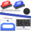 2-Pack Rub Bricks with Handles for Concrete Smoothing, 20 Grit Masonry Tools in Red and Blue 5