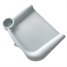Bandeja de alimentação para bebês em silicone para cadeira de mesa Fast Table, compatível com prendedores e lavável na lava-louças, cor cinza.