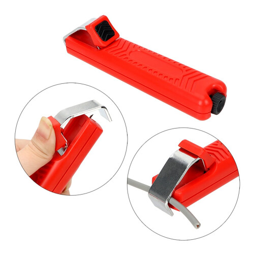 Cable Knife Stripper Wire Stripping Tools Plastic Handle Diameter 4-16mm Electrician Adjustable Cable Stripping Knife 2