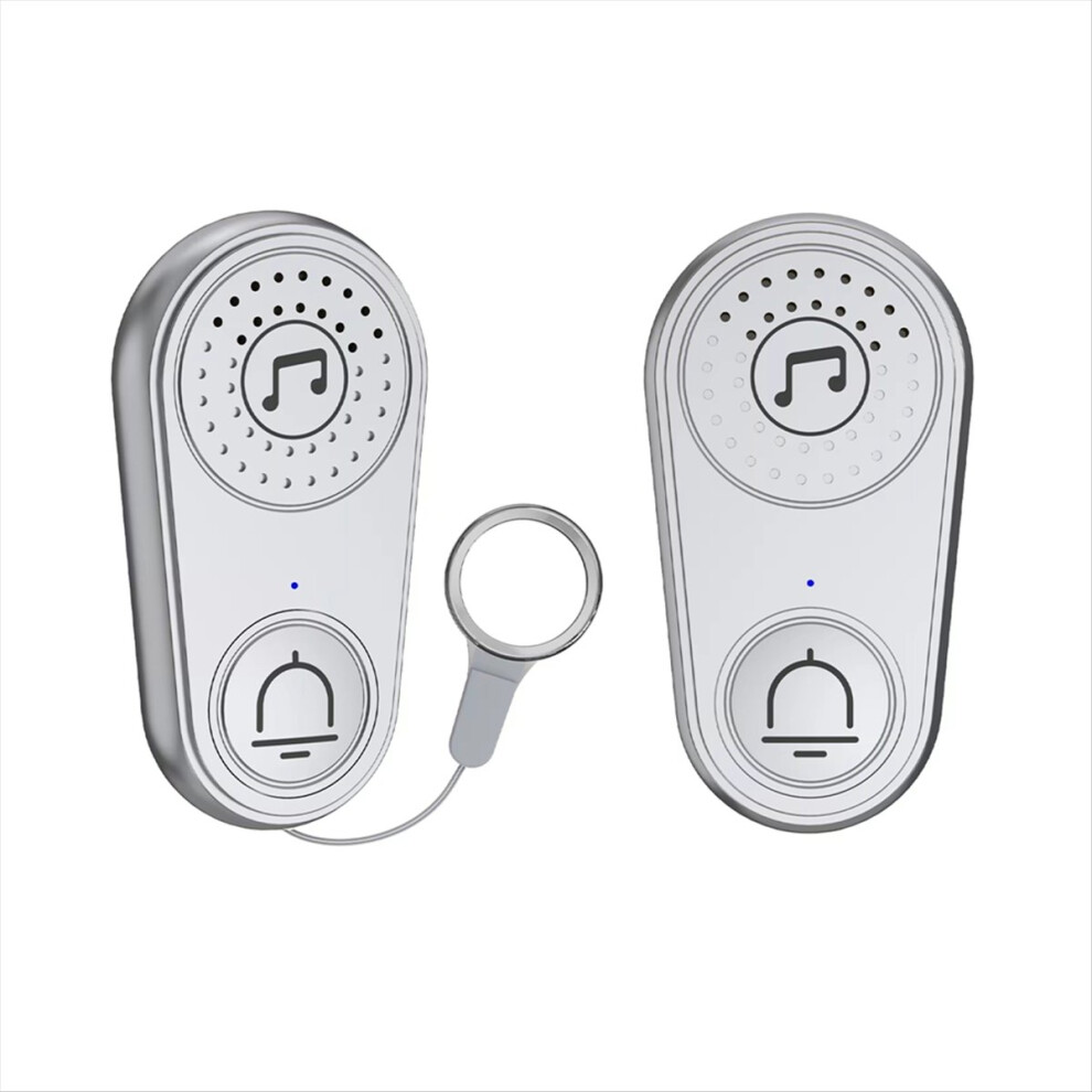 Wireless Intercom Call Button Doorbell For Disabled Older Child Call Gray 4851916257905