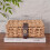 Decorative Box with Lid, Wicker Storage Basket, Water Hyacinth Woven Decorative Box for Shelf,Coffee Table Small 2