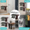 Boot Rack Wall Mount - Space Saving Boot Racks Organizer Tall Boots Storage for Cowboy Shoes 6