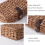 Decorative Box with Lid, Wicker Storage Basket, Water Hyacinth Woven Decorative Box for Shelf,Coffee Table Small 5