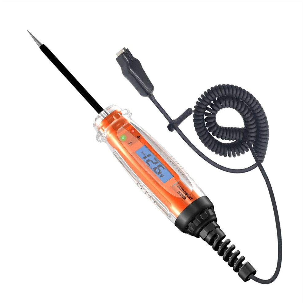 Automotive Test 3-60V Dc Digital Tester With Voltmeter Auto Circuit Tester With Lcd Back Led Indication Light 4851916268284