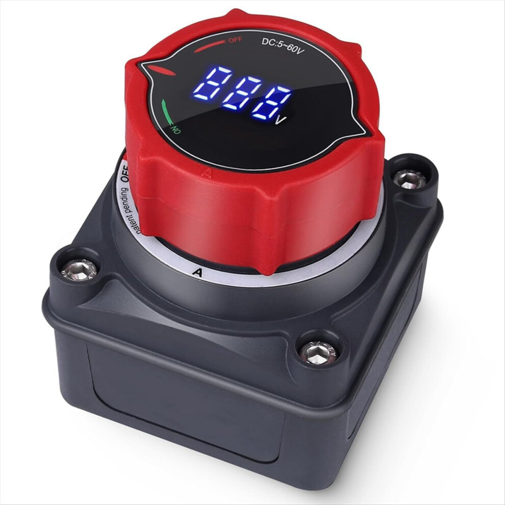 Dc 5-60V Master Isolator Cut/Shut Off Switch Battery Disconnect Switch With Voltmeter For Marine Boat Car Truck Rv 4851916268253
