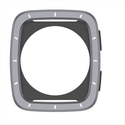 Metallinen suojakuori Active 2 Square/Active2s Square Sapphire -kellolle, tummanharmaa