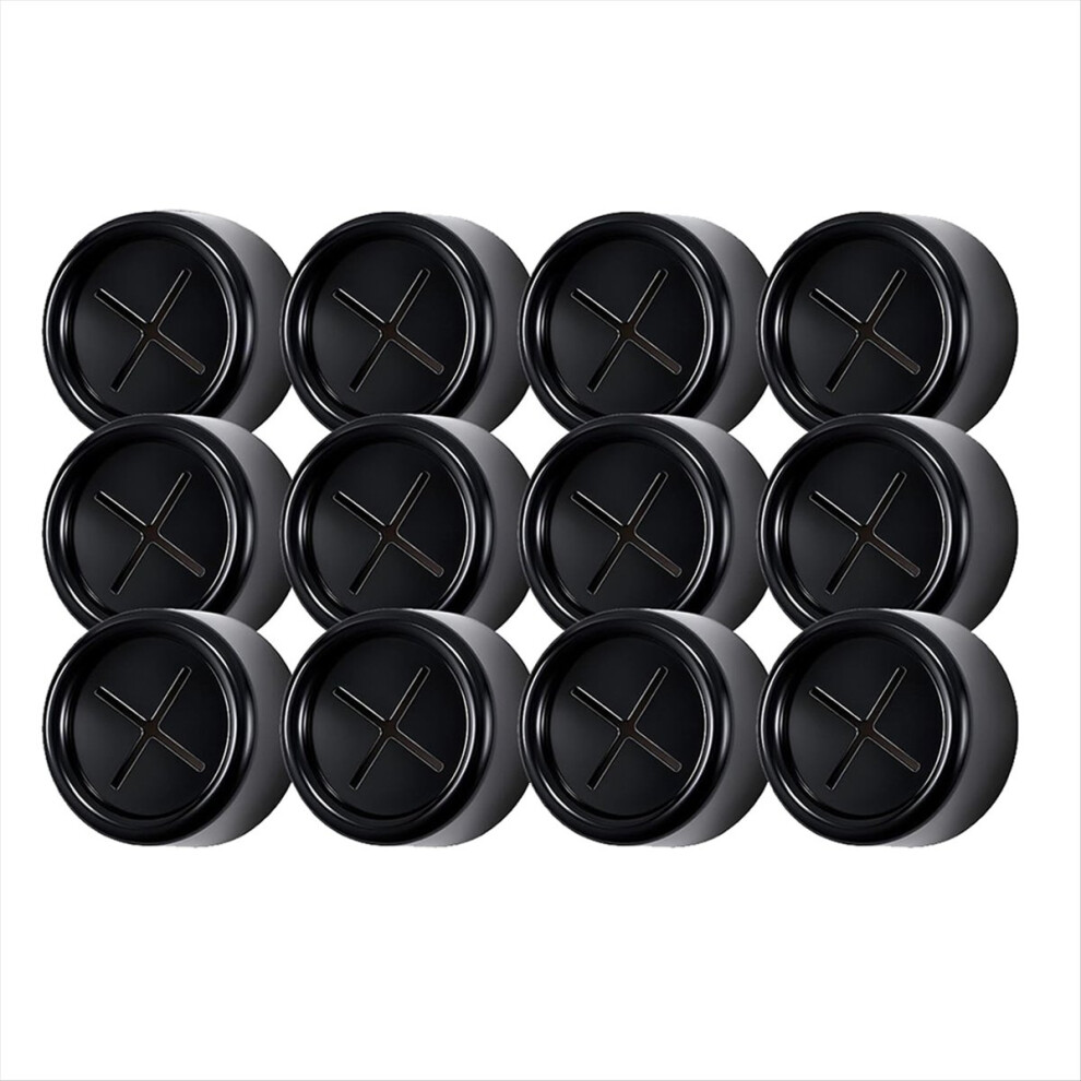 12Pcs Towel Hook With Premium Chrome Finish Round Adhesive Push Towel Hooks For Kitchen, Bathroom, Cabinet 4851916265351