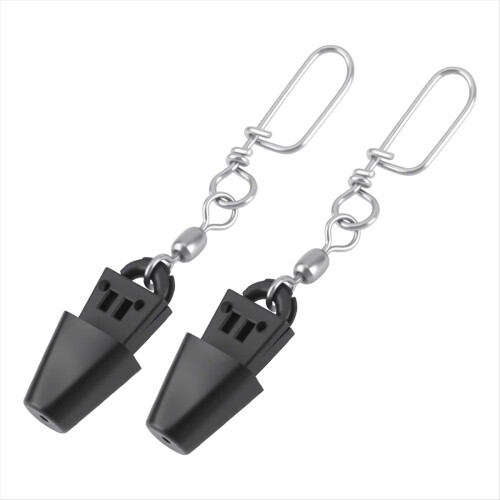 Set van 2 downrigger-releaseclips, downrigger-terminalset, voor diepwater trollen, trollingaccessoire