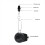 Set van 2 downrigger-releaseclips, downrigger-terminalset, voor diepwater trollen, trollingaccessoire 6