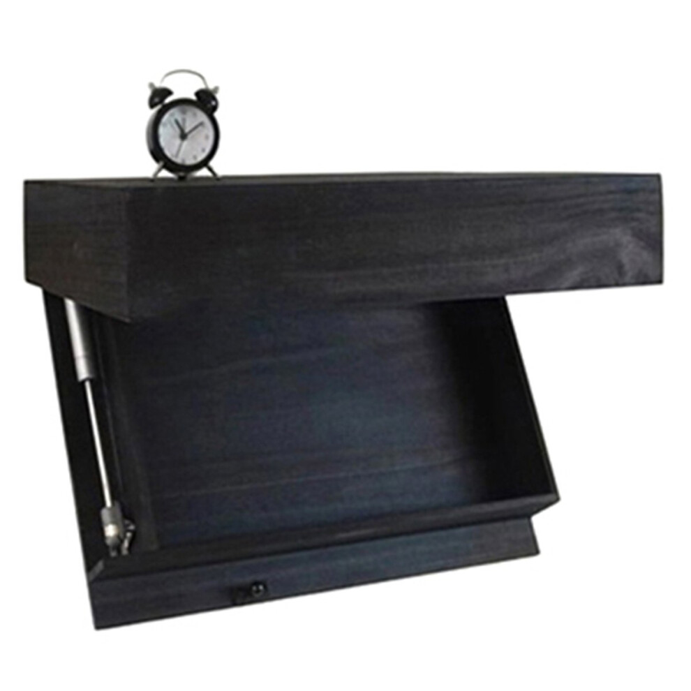 Magic Flap Wall Shelf With Hidden Secret Compartment Concealed Floating Shelf Wall-Mounted Storage Rack Hidden A 4851916274339