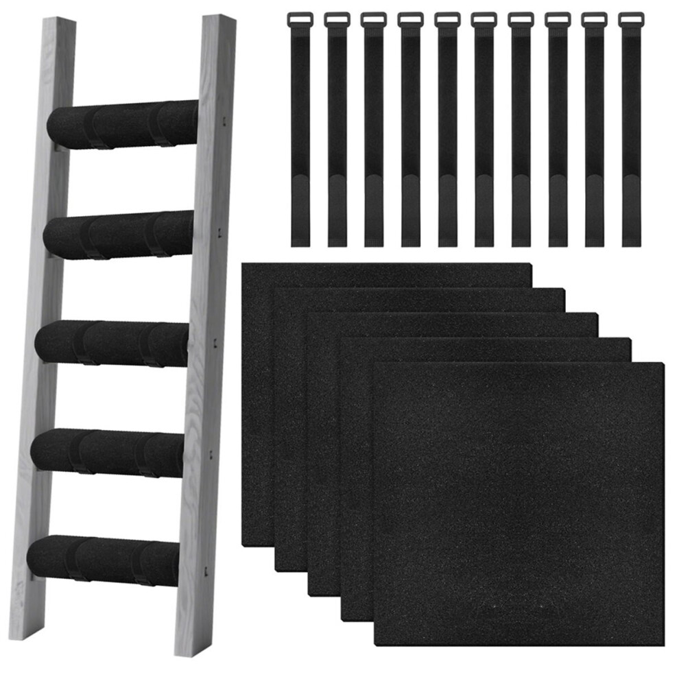 5 Pcs Bunk Bed Ladder Pads With 10 Adjustable Hoop Straps,For Bed Ladder Padding Loft Bed Safe And Comfortable Climbing 4851916273691