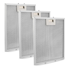 Kit com 3 filtros de aço inoxidável W10169961A para coifas de fogão Jenn-Air.