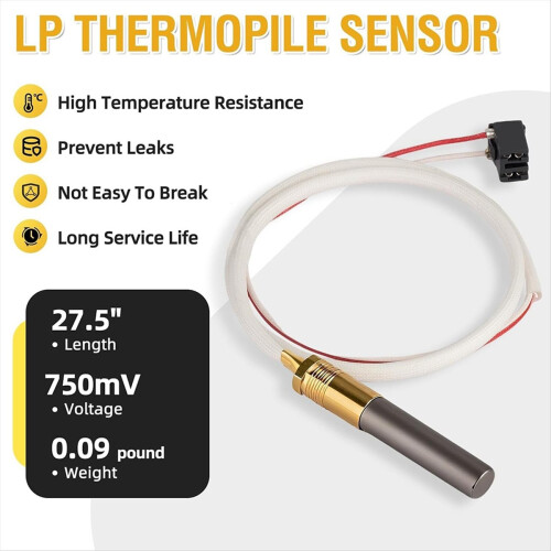 Kit de sensor termopila LP para Ruud, compatível com SP20824/SP21058 2