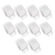 Conjunto de 10 copos descartáveis de 10 cm para mistura de cores, com copos de plástico para as mãos, material ecológico.