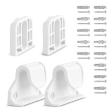 Retractable Baby Gate Replacement Parts, 55inch W X 33inch H Retractable Baby Gate Extensions for Retractable Gate White