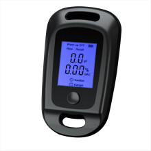 Bafômetro digital profissional para detecção de álcool, com visor LCD, para uso em casos de embriaguez ao volante, preto.