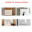 Pièces de rechange pour barrière de sécurité rétractable pour bébé, extensions blanches de 140 cm de large x 84 cm de haut. 5