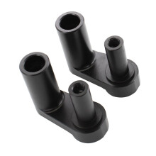 Verstellbarer Lenkererhöhungssatz für Motorräder R1200RT, R1200 RT, R1250RT, R1250 RT (2014–2021), Silber/Schwarz, Aluminium A1