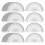 Conjunto com 100 transferidores de plástico para medição de ângulos, 4 polegadas, transparentes, 180 graus. 1