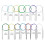 Conjunto de agulhas circulares para tricô, 2,0 mm - 10,0 mm/US0 - US15, conjunto de 14 agulhas longas, 80 cm/32 polegadas 3