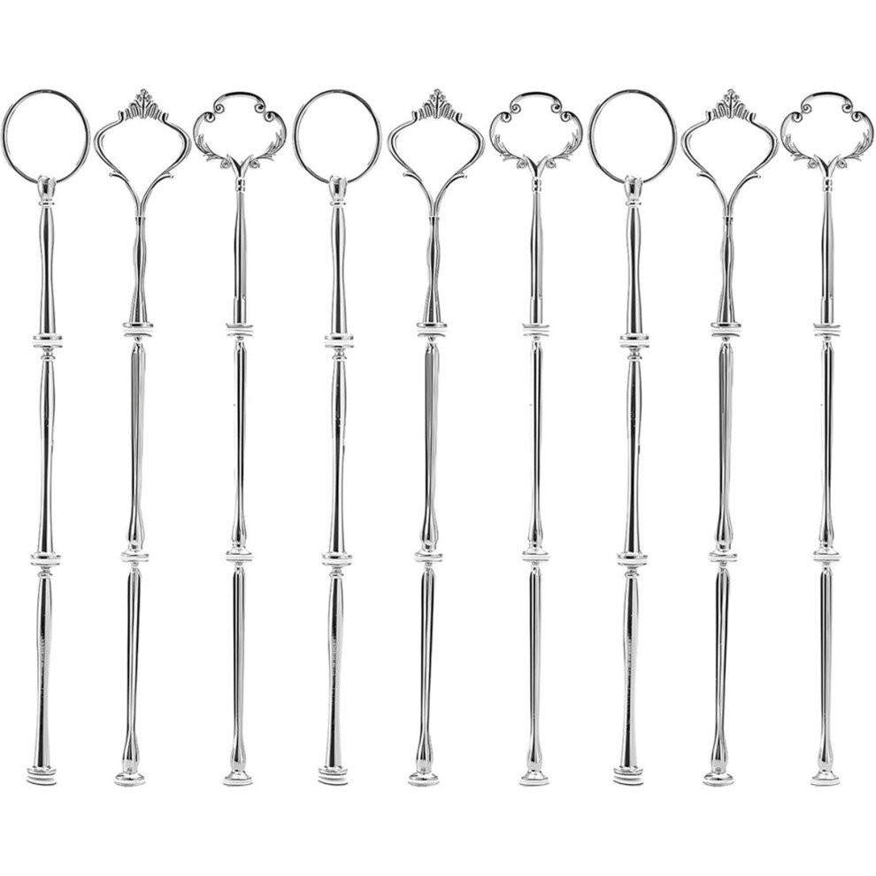 9 Sets 3 Tier Cupcake Stand Fittings,Cake Stand Hardware,Dessert Serving Trays Support Rod, Crafts Making And Decoration 4851916296287