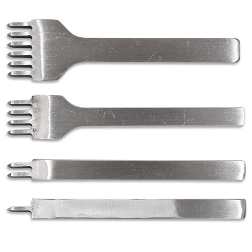 Leather Hole Punching Perforated Round Stitching Cut Leather Punch Tools Head Replaceable DIY Leather Craft Chisel