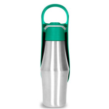 Edelstahl-Trinkflasche für Hunde, ideal für Reisen, Ausflüge und Camping