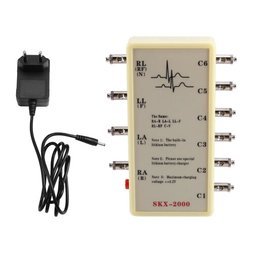 SKX-2000A ECG Signal Generator ECG Emulator ECG Simulator Simulation Instrument for Electrocardiogram Simulation EU Plug