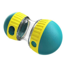 (Green) Interactive Dog Leaky Food Rolling Ball Puzzle Toy, Perfect Alternative to Slow Feeder Dog Bowls to Improve Pet Digestive System