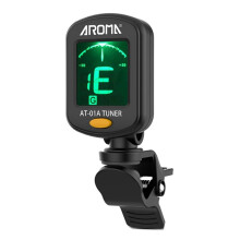AROMA Gitaartuner Clip-on Digitale Elektronische Tuner voor Gitaar, Ukulele, Viool, Akoestische Instrumenten Kalibratie Tuner AT-01A