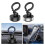 (Black) Multiple Use Magnetic Phone Mount Support Stand Rack for Automobile Dashboard, Desk, 360 Adjustable Angle Holder Bracket  Black 2