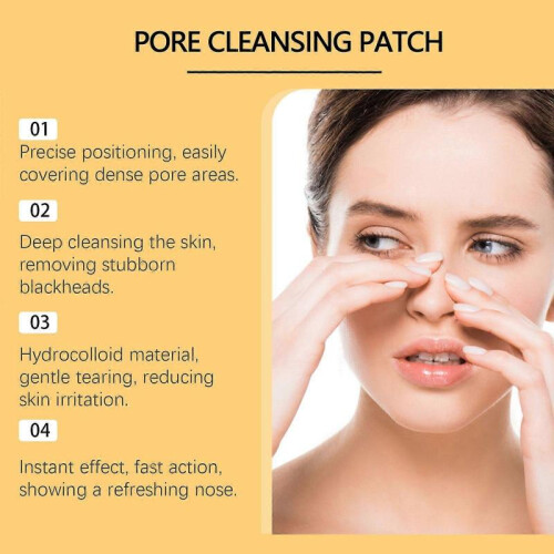 (2PCS) Pore Cleansing Patch, Moisturizing Oil Control Remove Blackheads Gently Clean Pores And Moisturize 2