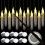 (Red) 12pack Halloween Decorations-floating Candles With Magic Wand Remote Control 1
