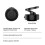 (Silver) Multiple Use Magnetic Phone Mount Support Stand Rack for Automobile Dashboard, Desk, 360 Adjustable Angle Holder Bracket  Black 3